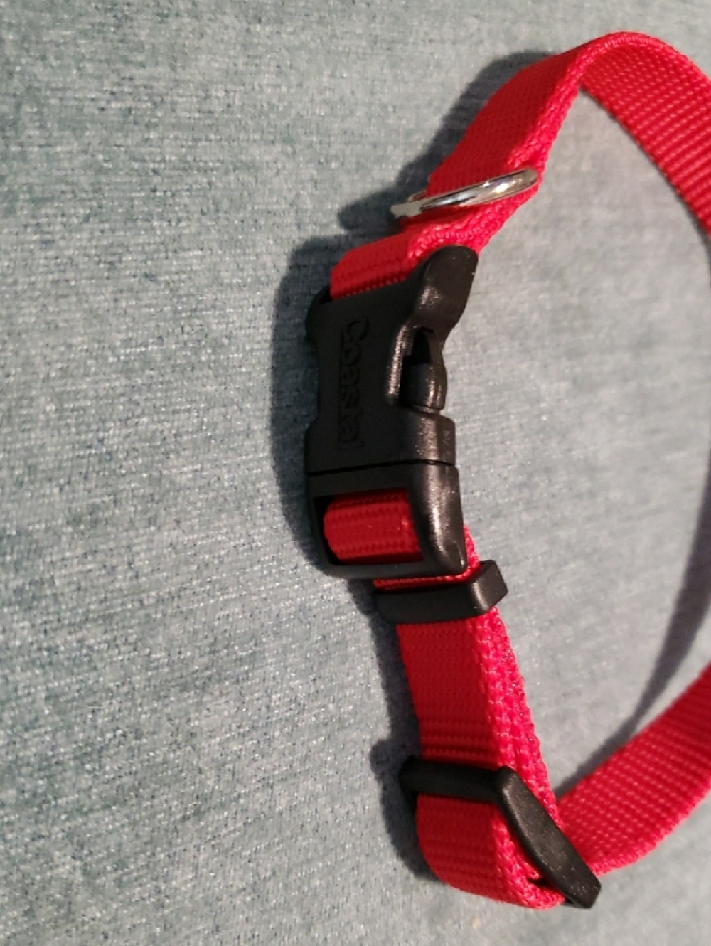NEW Red Adjustable Dog Collar with Quick-Release Buckle - Picture 2 of 3